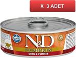 Nd Balkabaklı Bıldırcınlı Kedi Konserve 80 Gr ( 3 Adet)