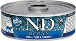 N&D Ocean Tahılsız Ton Balıklı ve Karidesli 80 gr Yetişkin Kedi Konservesi