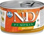 N&D Pumpkin Tahılsız Balkabaklı ve Bıldırcınlı 140 gr Yetişkin Köpek Konservesi