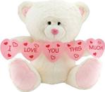 Neco Plush I Love You Thıs Much Kalpli Peluş Ayı 70 Cm