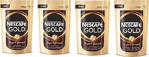 Nescafe Gold 200 Gr 4'Lü Paket Eko Paket Çözünebilir Kahve