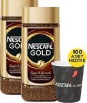 Nescafe Gold Kavanoz 200 Gr 2'Li Çözünebilir Kahve