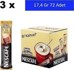 Nestle Nescafe 3'Ü 1 Arada Sütlü Köpüklü Kahve 3 X 72'Li Paket 17,4 Gr