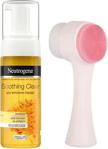 Neutrogena Cilt Temizleme Fırçası Ve Soothing Clear Yüz Temizleme Köpüğü 150Ml