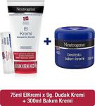 Neutrogena Parfümsüz El Kremi 75 Ml + Besleyici Bakım Kremi 300 Ml + Dudak Kremi