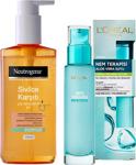 Neutrogena Sivilce Karşıtı Yüz Temizleme Jeli Ve Loreal Nem Terapisi Aloe Vera Suyu Normal Ve Karma Ciltler