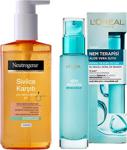 Neutrogena Sivilce Karşıtı Yüz Temizleme Jeli Ve Loreal Nem Terapisi Aloe Vera Suyu Normal Ve Kuru Ciltler 70Ml