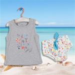 Newborn Fashion Club Kız Bebek Eğlenceli Yaz Bluz Külot 6 Ay