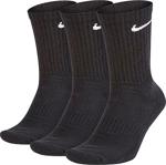 Nike Unisex Siyah Everyday Cush No-Show Çorap Seti 3'Lü