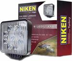 Niken Çalışma Led Lambası Off Road Gündüz Farı Sis Kare 27W 9 Led