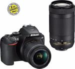 Nikon D3500 + 18-55 mm + 70-300 mm Lens Dijital SLR Fotoğraf Makinesi