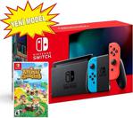 Nintendo Switch Red Neon Blue Yeni Model + Animal Crossing New Horizons