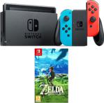 Nintendo Switch Renkli Mavi Kırmızı + Zelda Switch Oyun