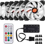 Nivatech Rgb Fan 6 Adet + Kontrol Ünitesi + Uzaktan Kumanda Seti