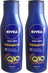 Nivea 2 Adet Q10 Vücut Sütü Sıkılaştırıcı 250 Ml Kuru Ciltler Mavi