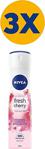 Nivea Deodorant 150 Ml Anti-Perspirant Fresh Cherry X 3 Adet