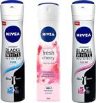 Nivea Deodorant 150 Ml Kadın Fresh Cherry & Invisible Black&White & Pure