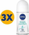 Nivea Fresh Comfort 50 Ml 3 Adet Roll-On