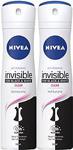 Nivea Invisible For Black & White Clear 150 ml 2 Adet Deo Sprey