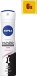 Nivea Invisible For Black & White Clear 150 ml 6 Adet Deo Sprey