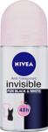 Nivea Invisible For Black & White Clear 25 ml Seyahat Boy Roll-On