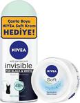Nivea Invisible For Black & White Fresh 50 Ml + Soft Nemlendirici 50 Ml Roll-On Seti