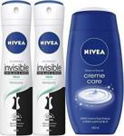 Nivea İnvisible Fresh Deo 150 Ml X 2 + Creme Care Duş Jeli 250 Ml