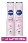 Nivea Kadın Sprey Deodorant Pearl & Beauty 150Ml X2 Adet, 48 Saat Anti-Perspirant Koruma