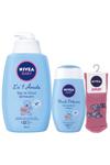 Nivea Kız Bebek Çorap Hediyeli & Şampuan 750 ml + Losyon Baby +