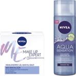 Nivea Make Up Expert Mat Nemlendirici Jel Makyaj Bazı 50 Ml + Aqua Sensation Canlandırıcı Temizleme Jeli