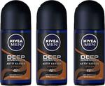 Nivea Men Deep Dimension Espresso 50 Ml 3 Adet Roll-On