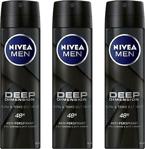 Nivea Men Deodorant Deep Dimension Aktif Karbon 3 X 150 Ml