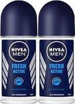 Nivea Men Fresh Active 50 ml x2 Adet Roll-On