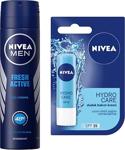 Nivea Men Fresh Active Deodorant + Nivea Hydro Care Dudak Bakım Kremi 2'Li