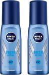 Nivea Men Fresh Active Pump 75 Ml 2 Adet Sprey Deodorant