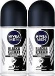 Nivea Men Invisible Black & White Original 50 ml x2 Adet Roll-On