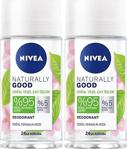 Nivea Naturally Good Doğal Yeşil Çay Özleri 50 Ml 2 Adet Roll-On