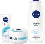 Nivea Nıvea Soft 300 Ml + Nıvea Soft 75 Ml + Nıvea Creme Soft Duş Jeli 400 Ml