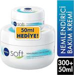 Ni̇vea Soft 300 Ml + 50 Ml Hedi̇yeli̇ Nemlendi̇ri̇ci̇ Bakim Kremi̇ (2 Adet)