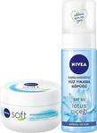 Nivea Soft Krem 300Ml Canlandırıcı Yüz Temizleme Köpüğü 150Ml