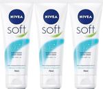 Nivea Soft Tüp 75 Ml 3 Adet Nemlendirici Bakım Kremi