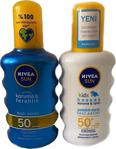 Nivea Sun Koruma Ve Ferahlık Transparan Spf 50 200 Ml + Sun Kids Hassas Koruma Ve Oyun Spf 50 200 Ml