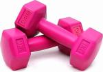 No Name 1 Kg X 2 Adet Plastik Dambıl Dumbell Ağırlık Pembe