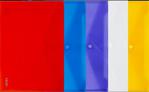 Noki Çıtçıtlı Şeffaf Zarf Dosya A4 12 Adet Renk Seçenekleri Mavi