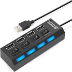 Notespare 4 Port Usb 2.0 Hub Çoğaltıcı Çoklayıcı Swıtch 4863P Anahtarlı