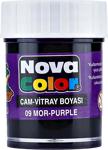 Nova Color Cam Boyası Su Bazlı Mor