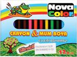 Nova Color Nc-405 12 Renk Tombul Boya Kalemi Yarım Boy