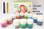 Nova Color Parmak Boyası 12 Renk+ 2 Adet Yüz Boyası