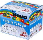 Nova Color Tozsuz Tebeşir 100'Lü Beyaz Nc-4112