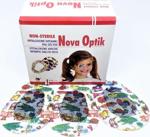 Nova Optik Göz Kapama Bandı - Göz Pedi - Renkli Desenli - Çocuk - 50 Adet